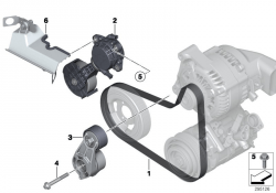 BMW 1 belt drive water pump
